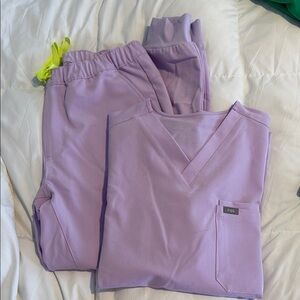 FIGS PURPLE SCRUBS JOGGER SET